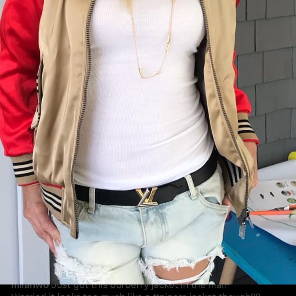 Burberry Red and Gray Jacket - Picture 3 of 15